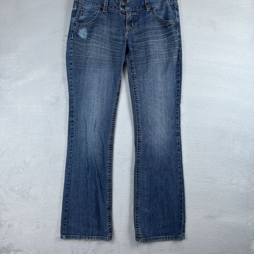 G By Guess Claudia Bootcut Jeans Womens Size W33 Low Rise Blue Medium Wash